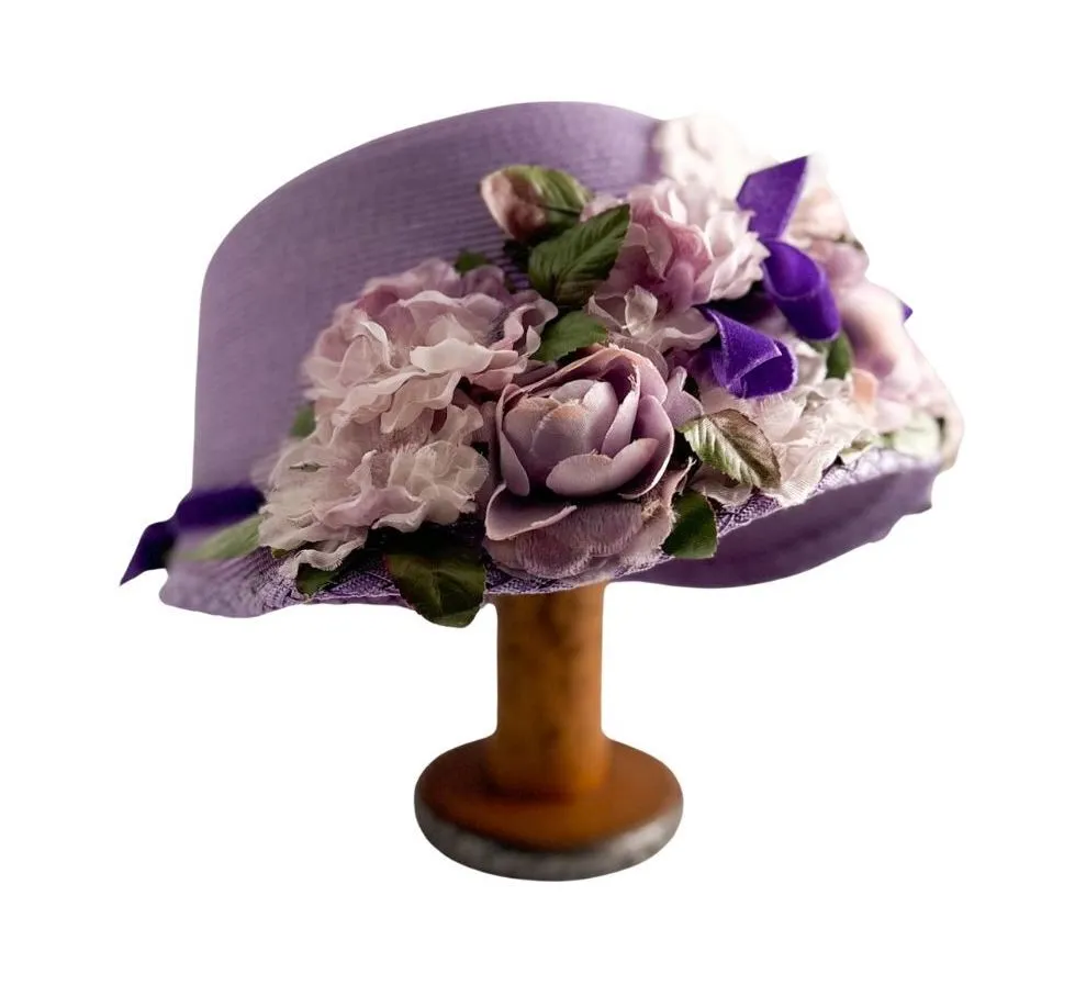 Purple Vintage Ladies Hat