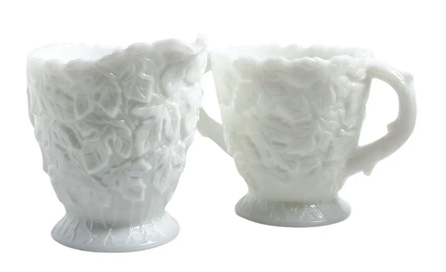 Vintage Milk Glass Sugar & Creamer/Various