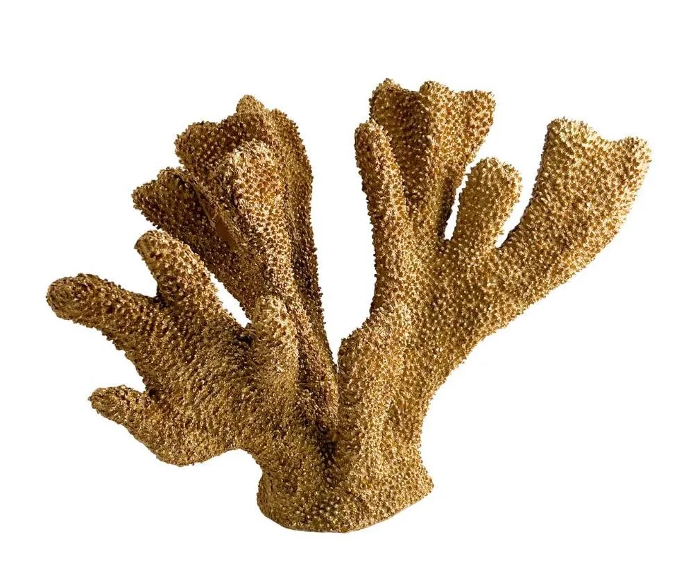 Gold Resin Coral and Shells Decor