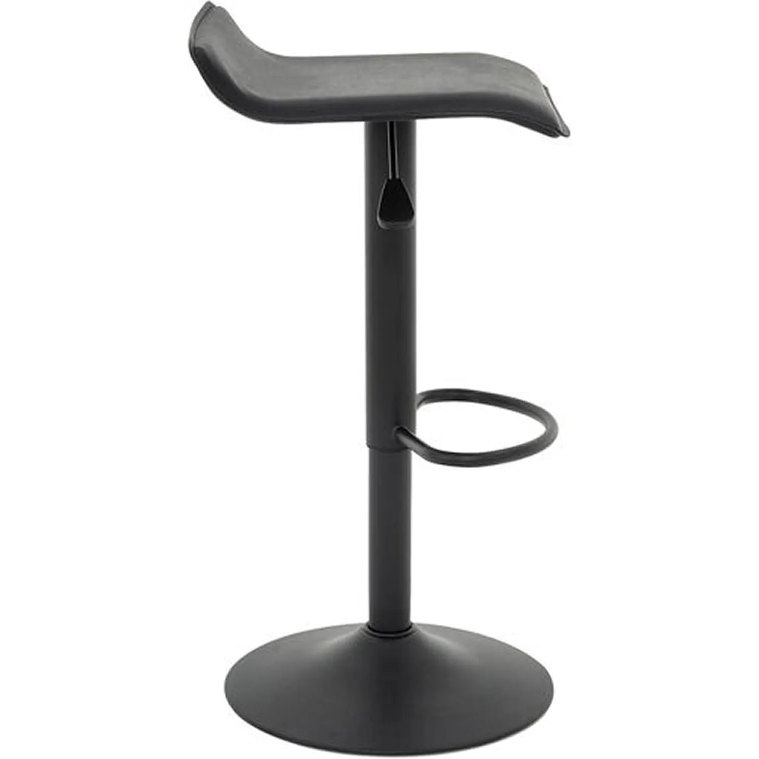 Adjustable Bar Stools for Dining Room (Black, Black Base)
