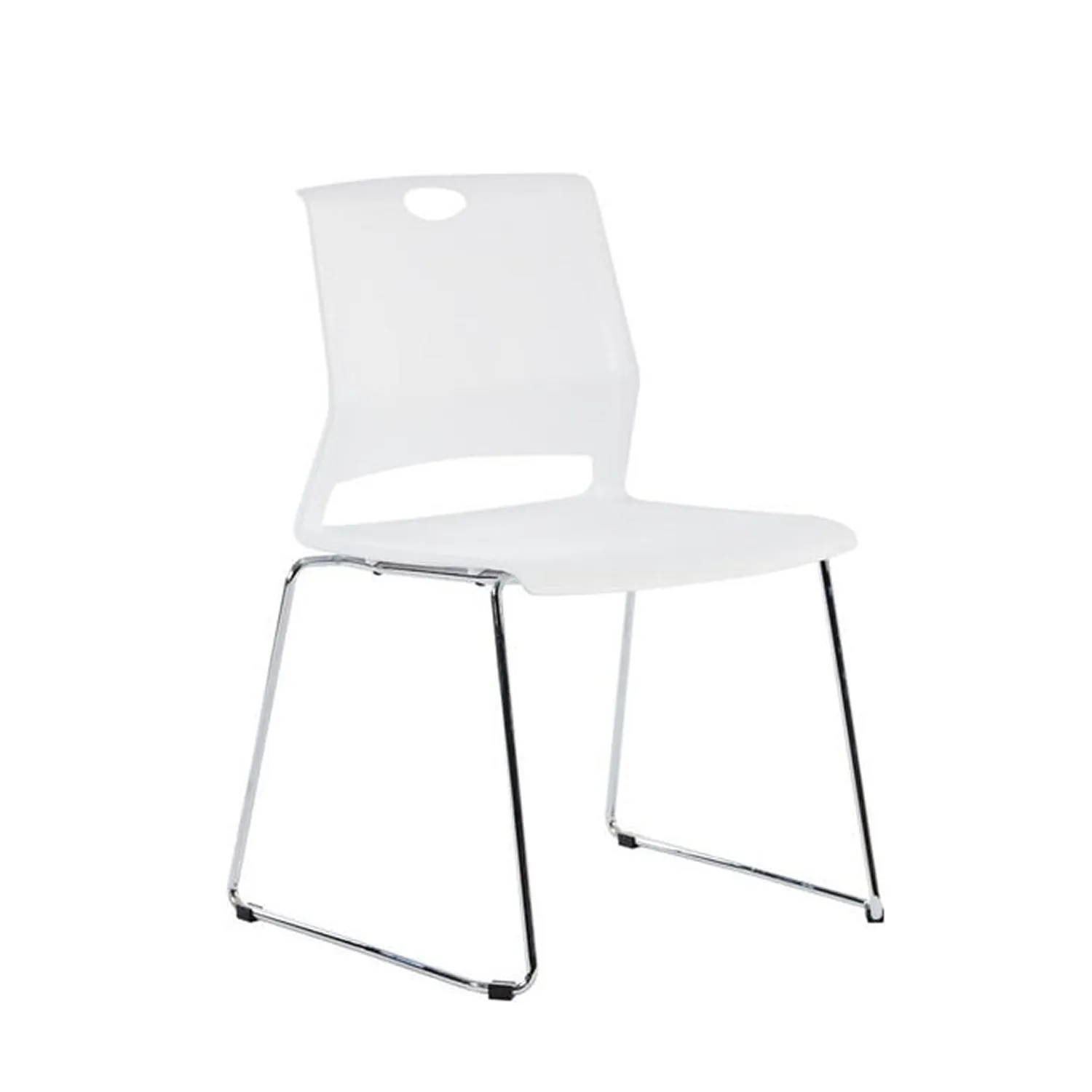 Plastic Stackable Chair - White