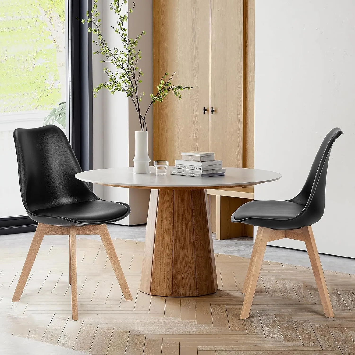 Dining Chairs for Home Kitchen (Black)