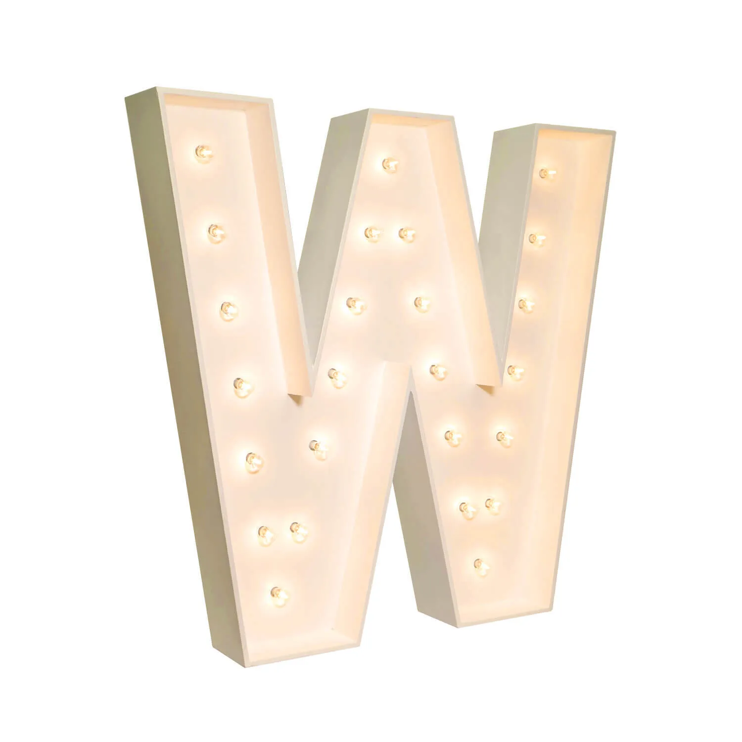 3' Marquee Light Up Letter "W"
