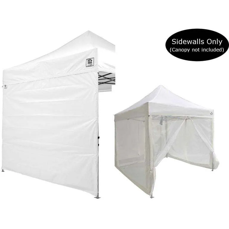 Pop Up White Side Walls Solid 10 x 10