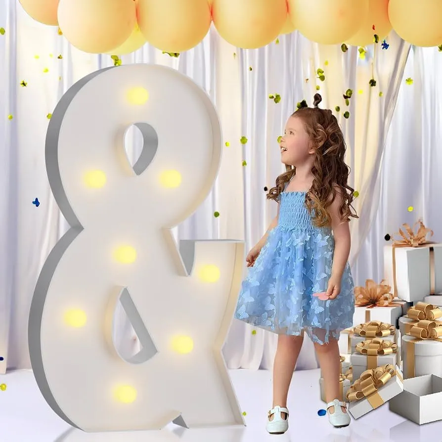 3' Marquee Light Up Letter "V"