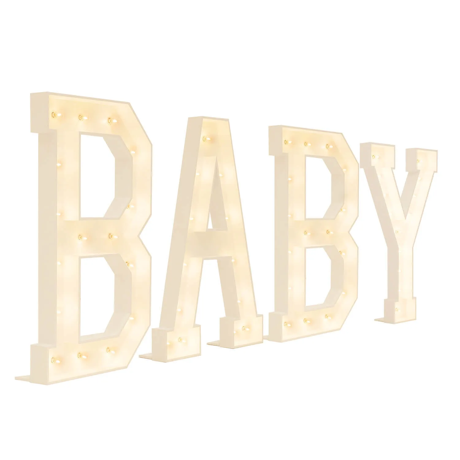 3' Marquee Light Up Word "Baby"