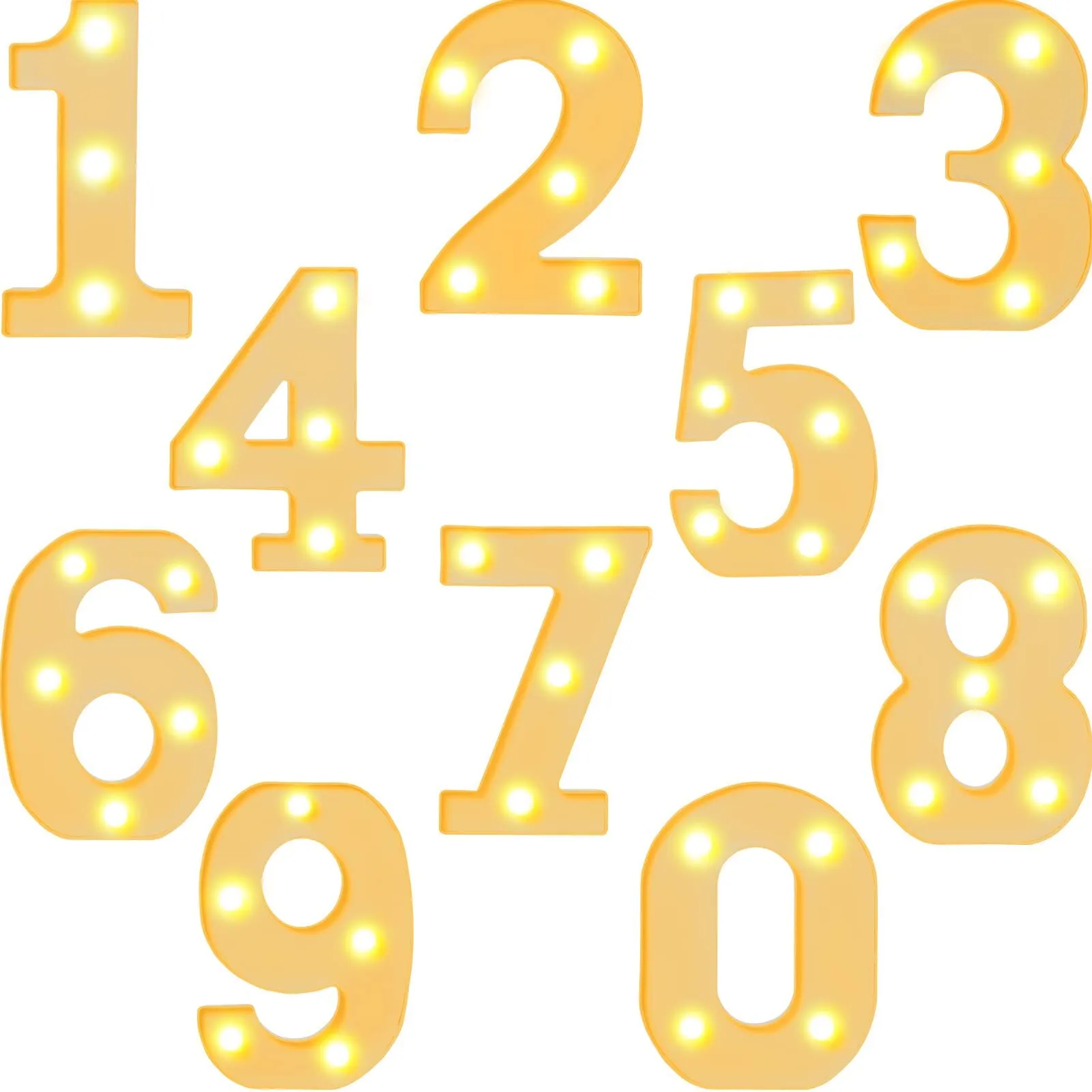 3' Marquee Light Up Number "6"