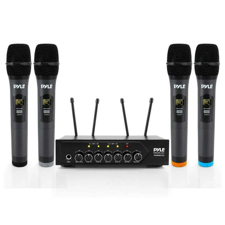 4 Pk Wireless Microphones