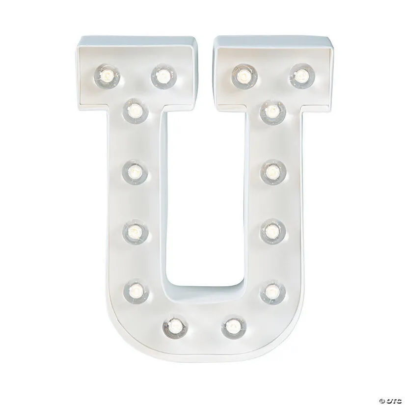 3' Marquee Light Up Letter "U"