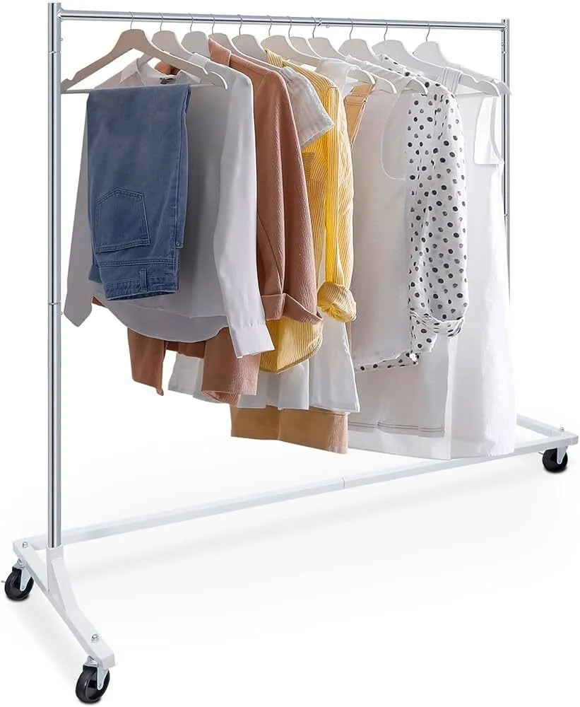 portable clothes rack on wheels