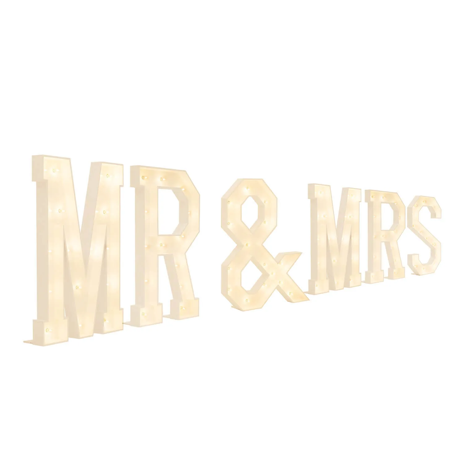 3' Marquee Light Up Word "Mr & Mr"