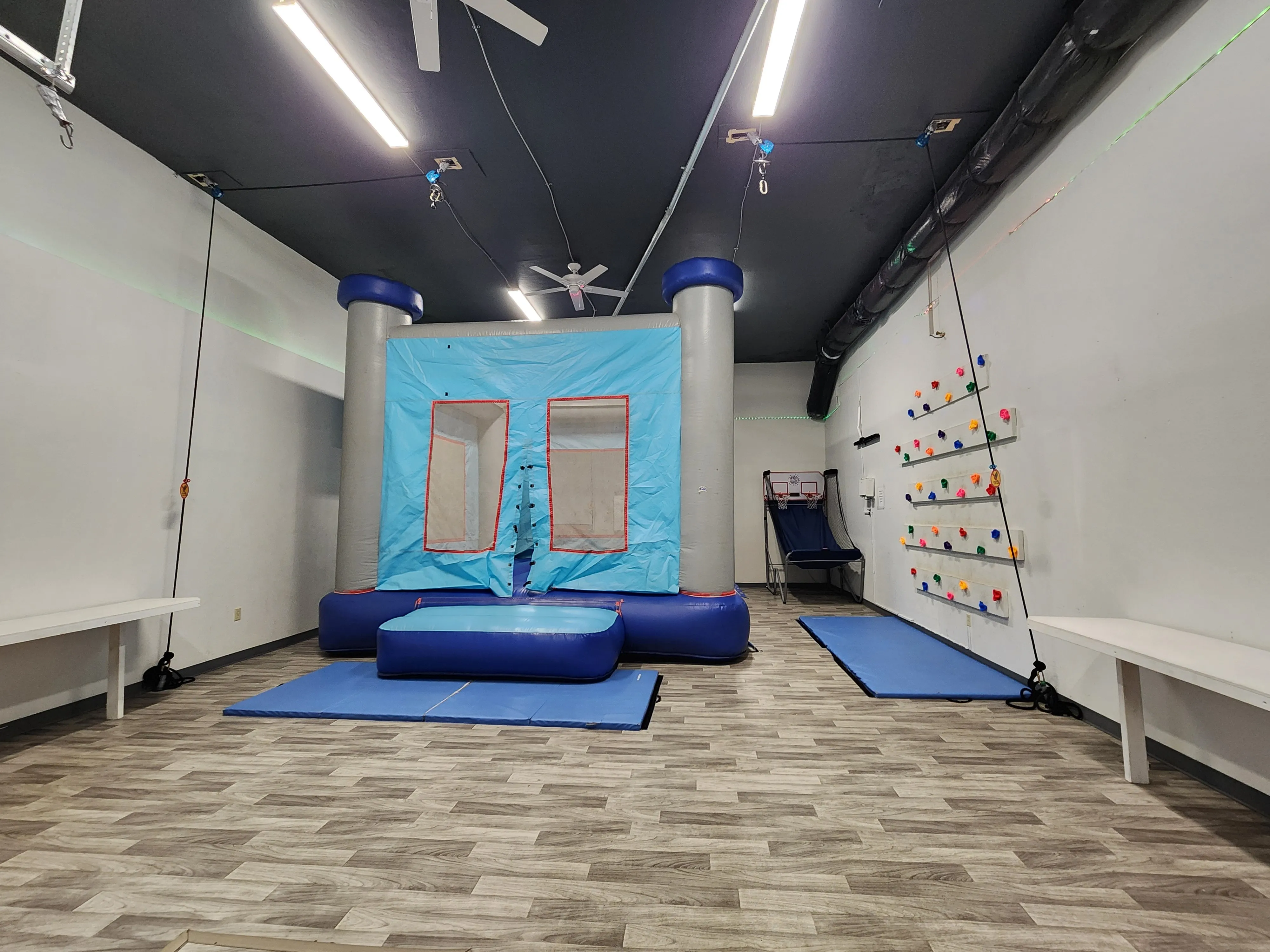 Party room with basic bouncer