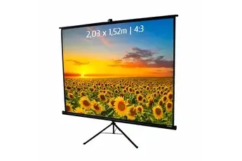 Ecran sur pied videoprojecteur - 203cm x 152cm 4/3