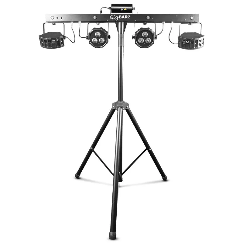GIGBAR 2.0 BARRE Pack 2 projecteurs led + 2 derbys multi faisceaux + laser + télécommande