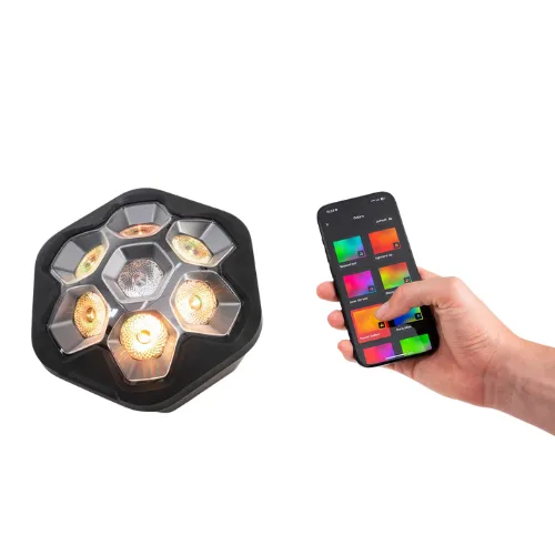 Lightboks Soundboks - Jeu de lumière sur batterie 7 X 12W RGBW IP65