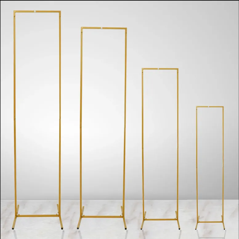 Set of 4 | Slim Gold Metal Frame Wedding Arch