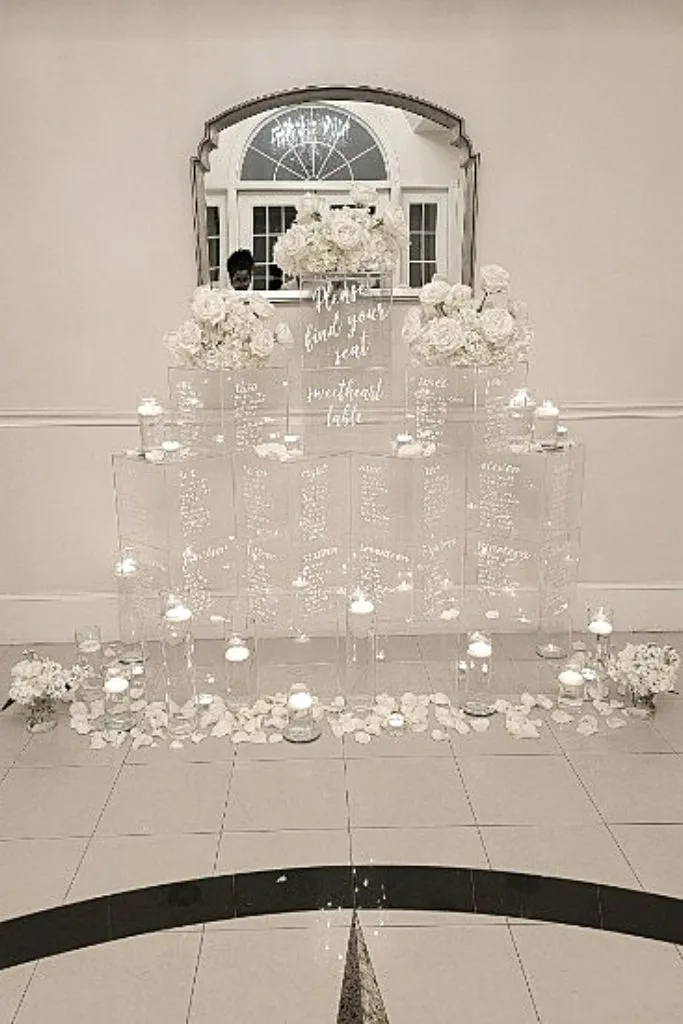 Acrylic Cube Seating Chart