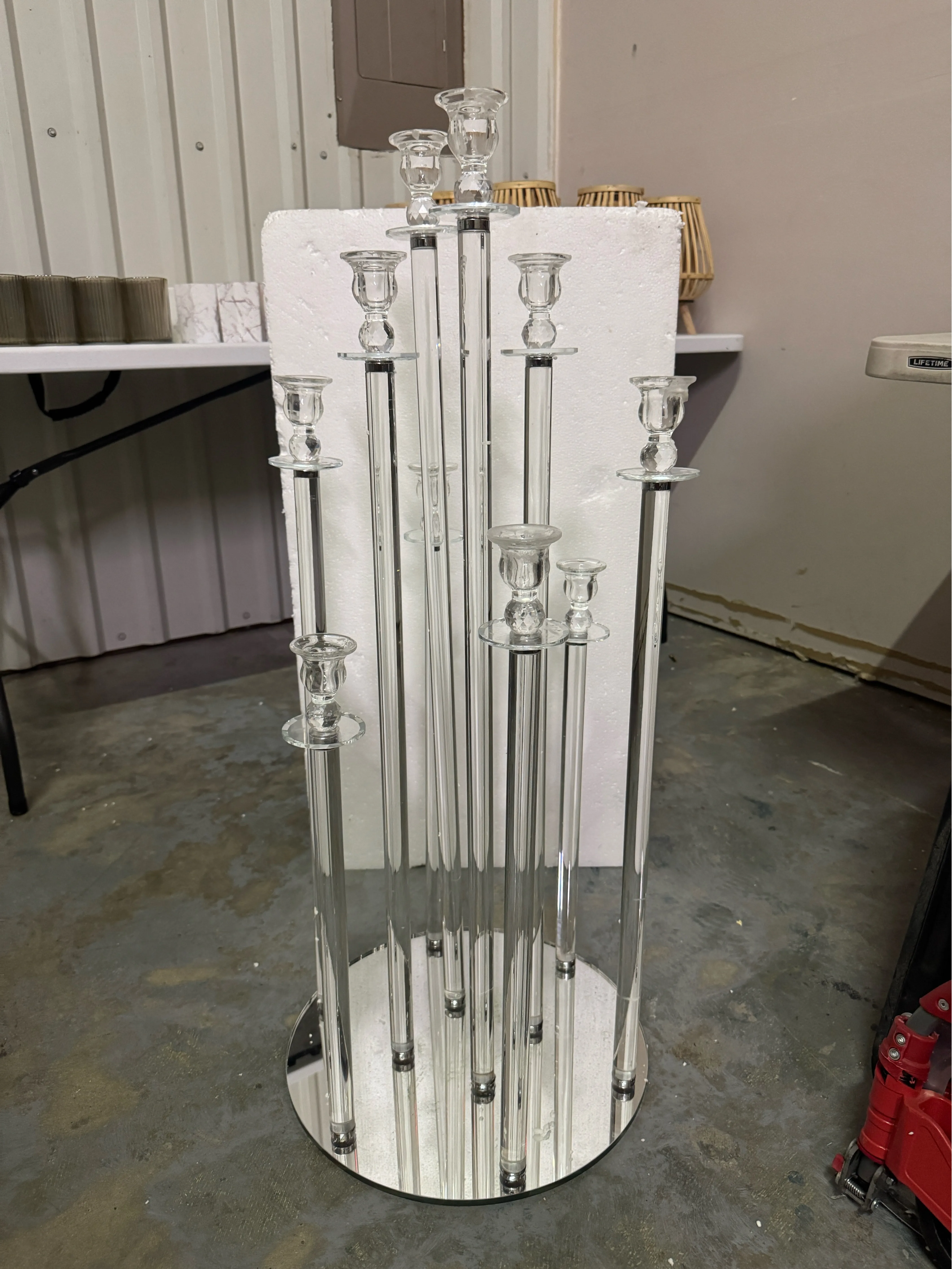 Acrylic 10-arm Candelabra