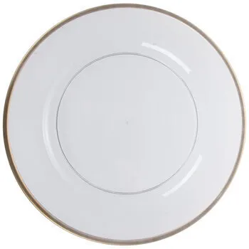 Gold Trim Clear Charger