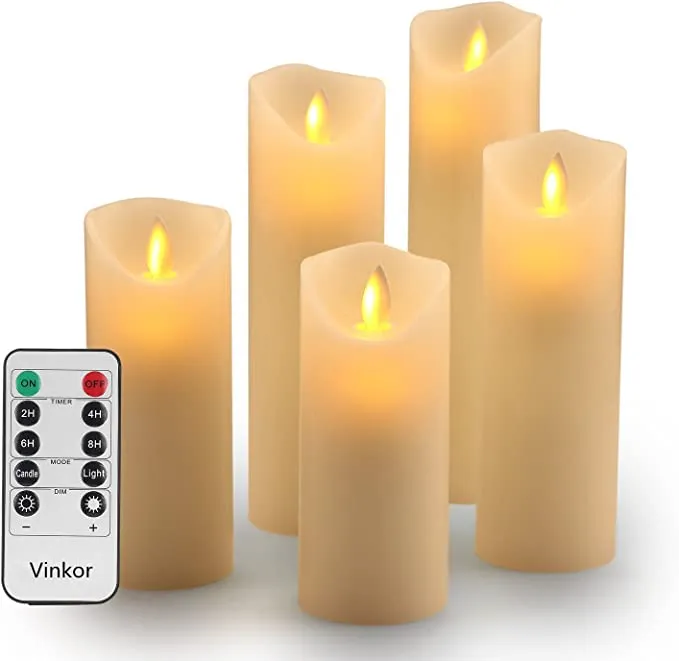 Flameless Pillar Candles