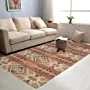 Red Morrocan Farmhouse Modern Geometric Rug