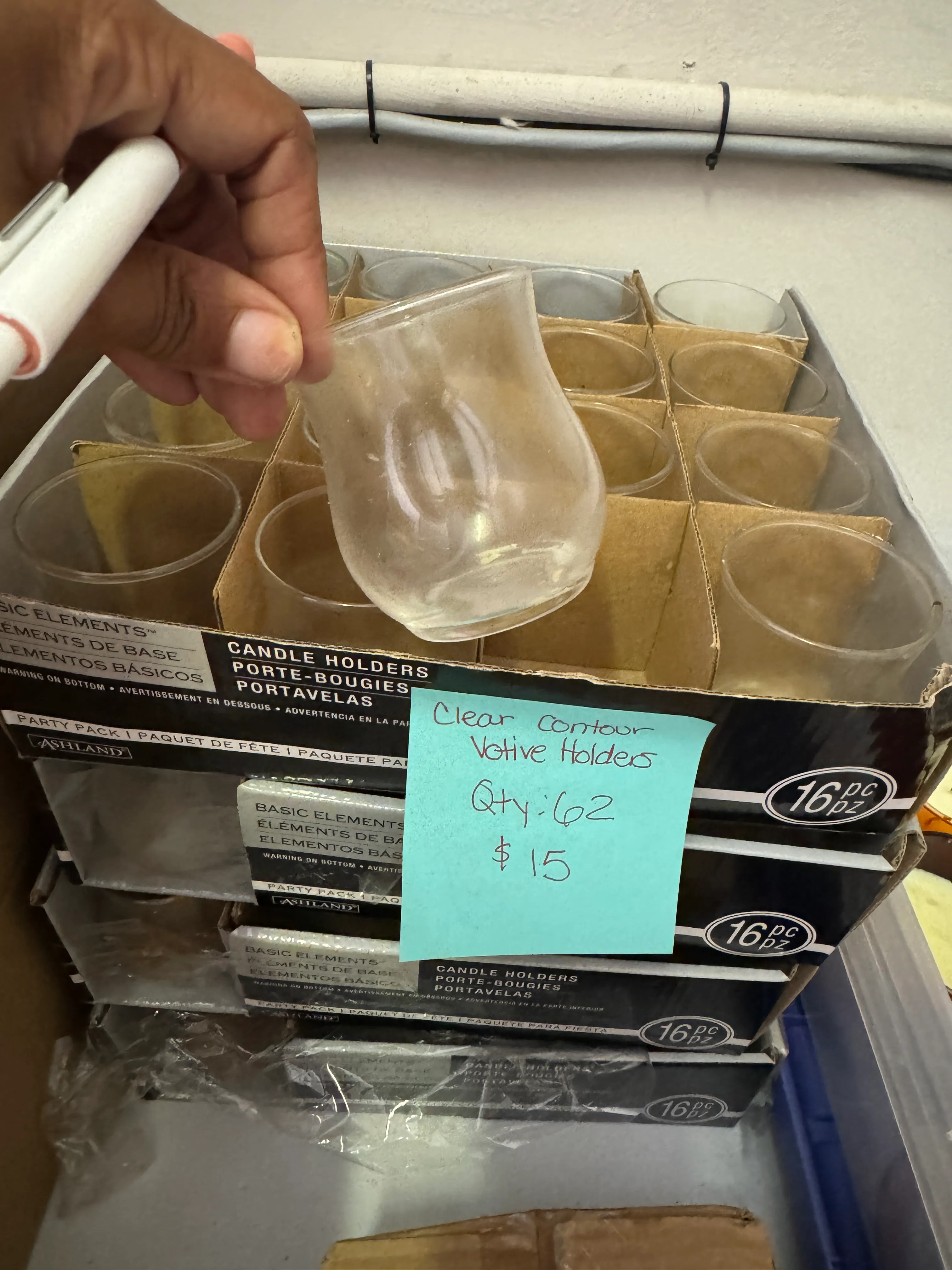 Countour Clear Votive Holder