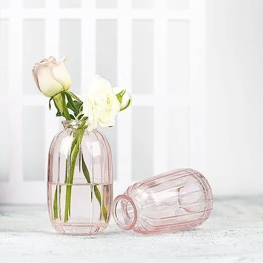 Pink Glass Bud Vase