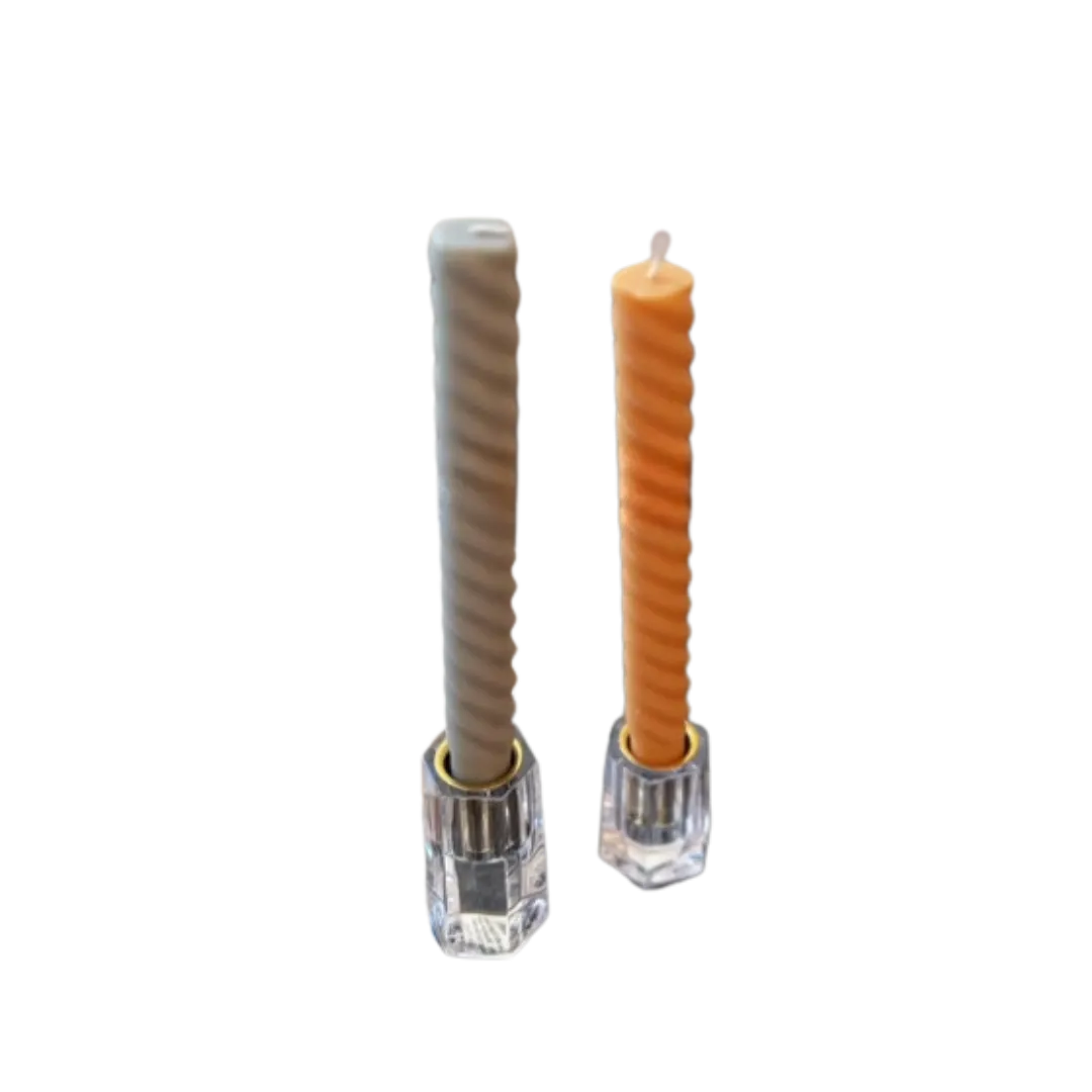 Acrylic Gold Duo Taper holders