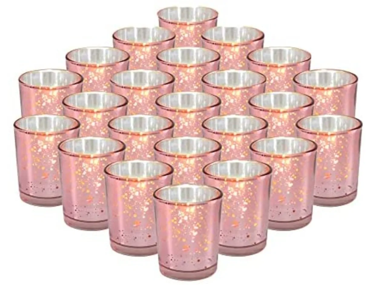 Mercury Rose Gold Votives