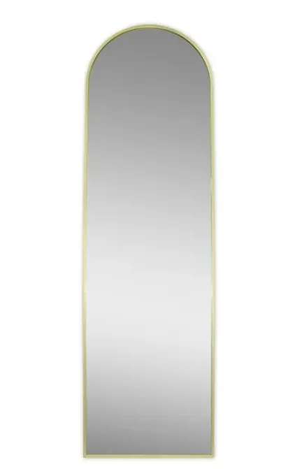 Modern Arch Floor Easel Mirror - Brass / Gold