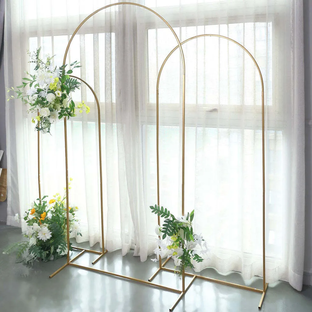 Gold Metal Wedding Arch Chiara Backdrop