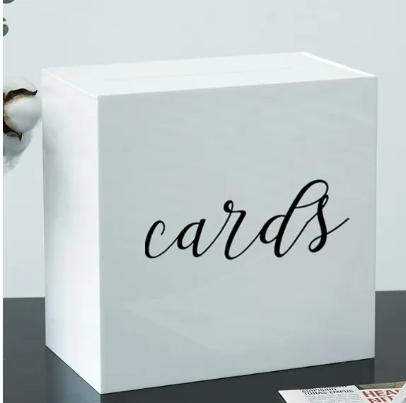 White Wedding Card Box