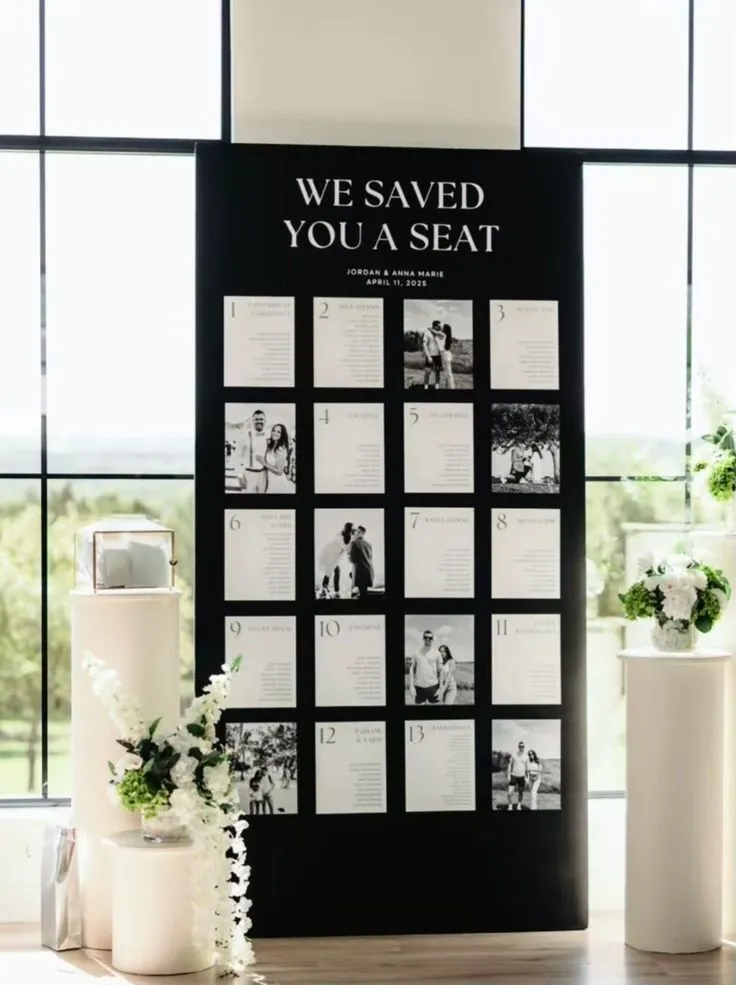 Photo Wall Seating Chart