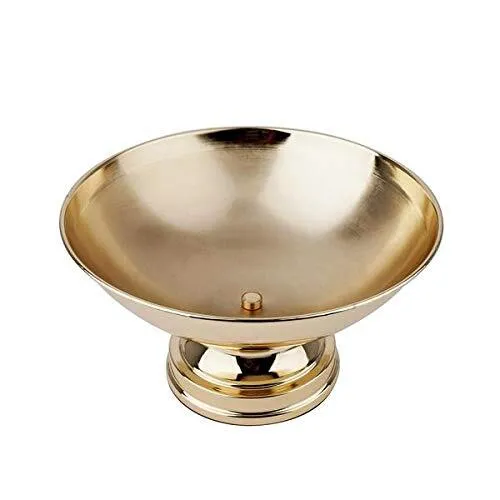 BalsaCircle 12-Inch Tall Gold Compote Bowl