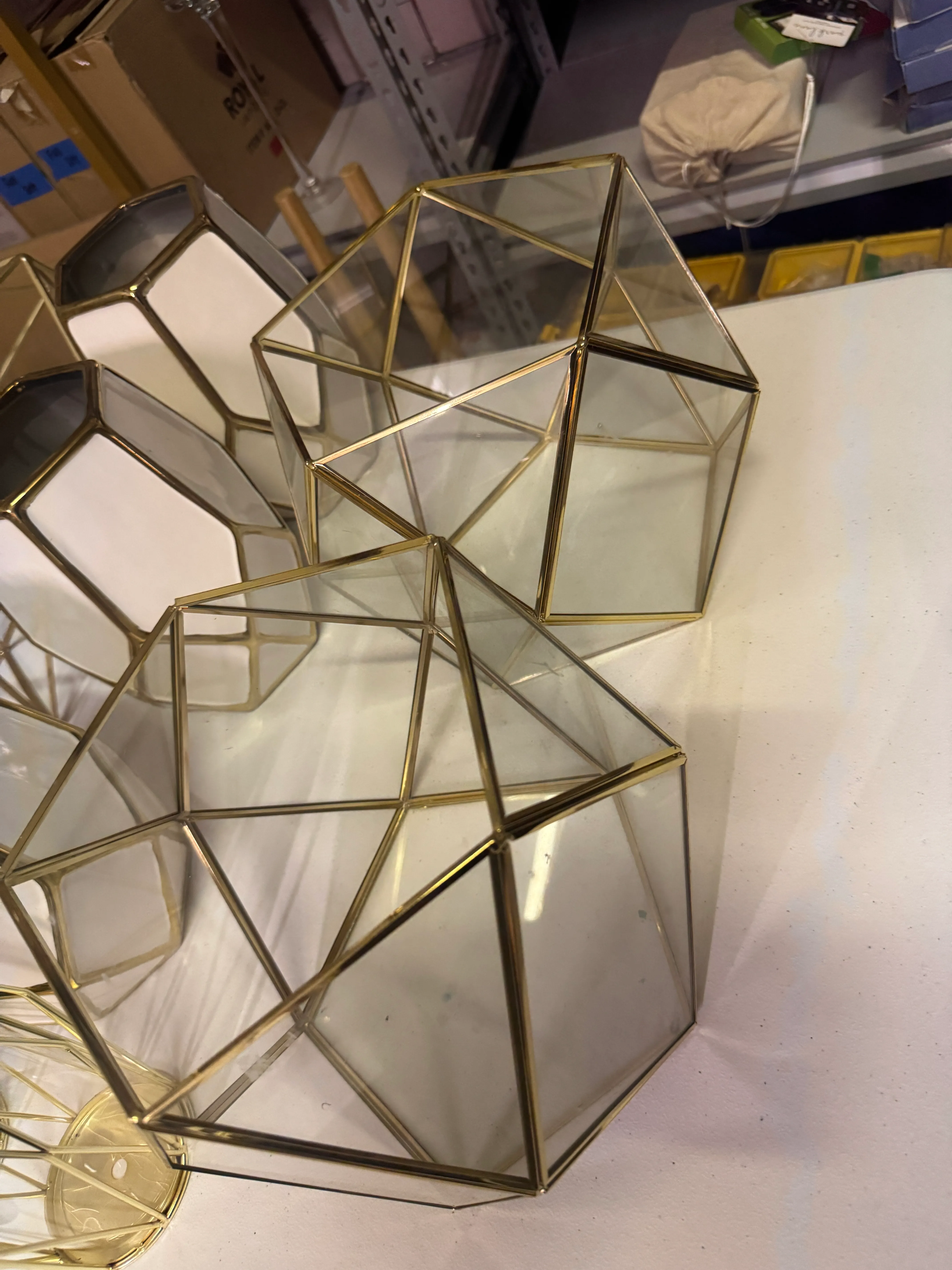 Glass Geometric Terriarium 