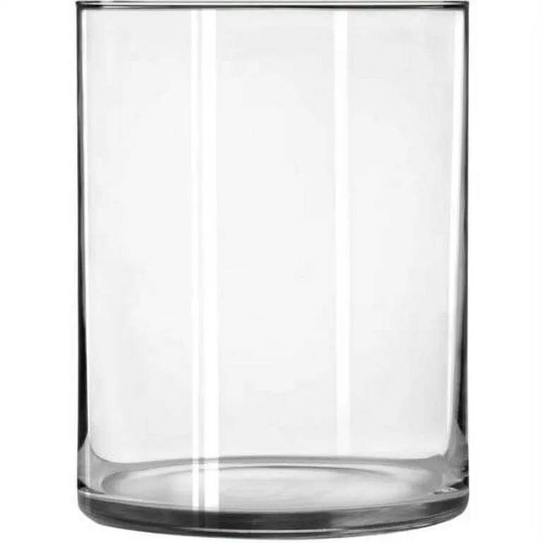 Clear Glass 8" H Wide Cylinder