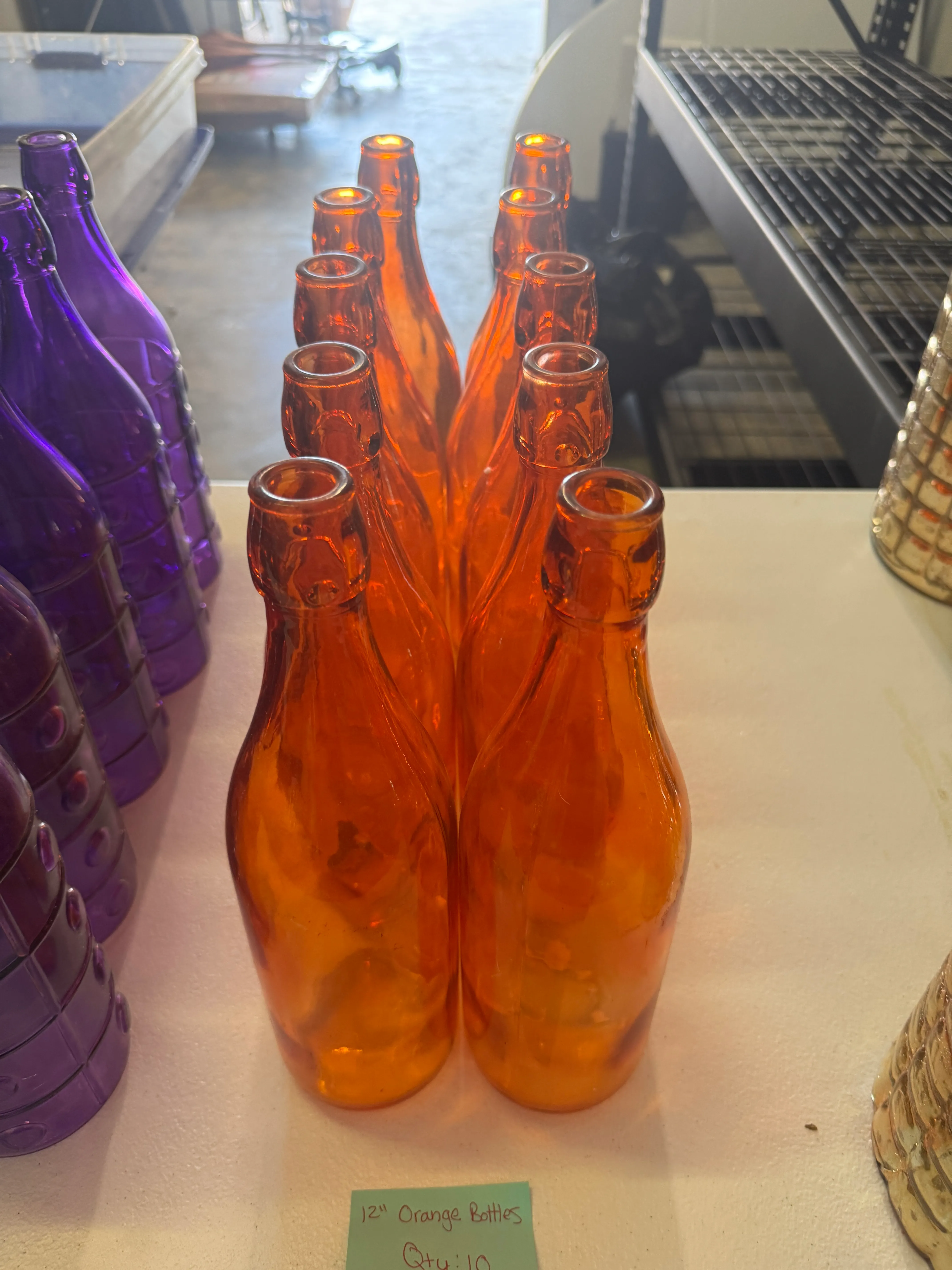 Orange 12" botles