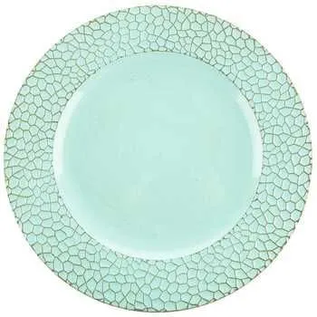 Mint Crackle Charger