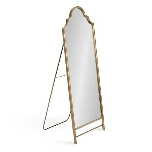 Metal Gold Arch Framed Decorative Mirror
