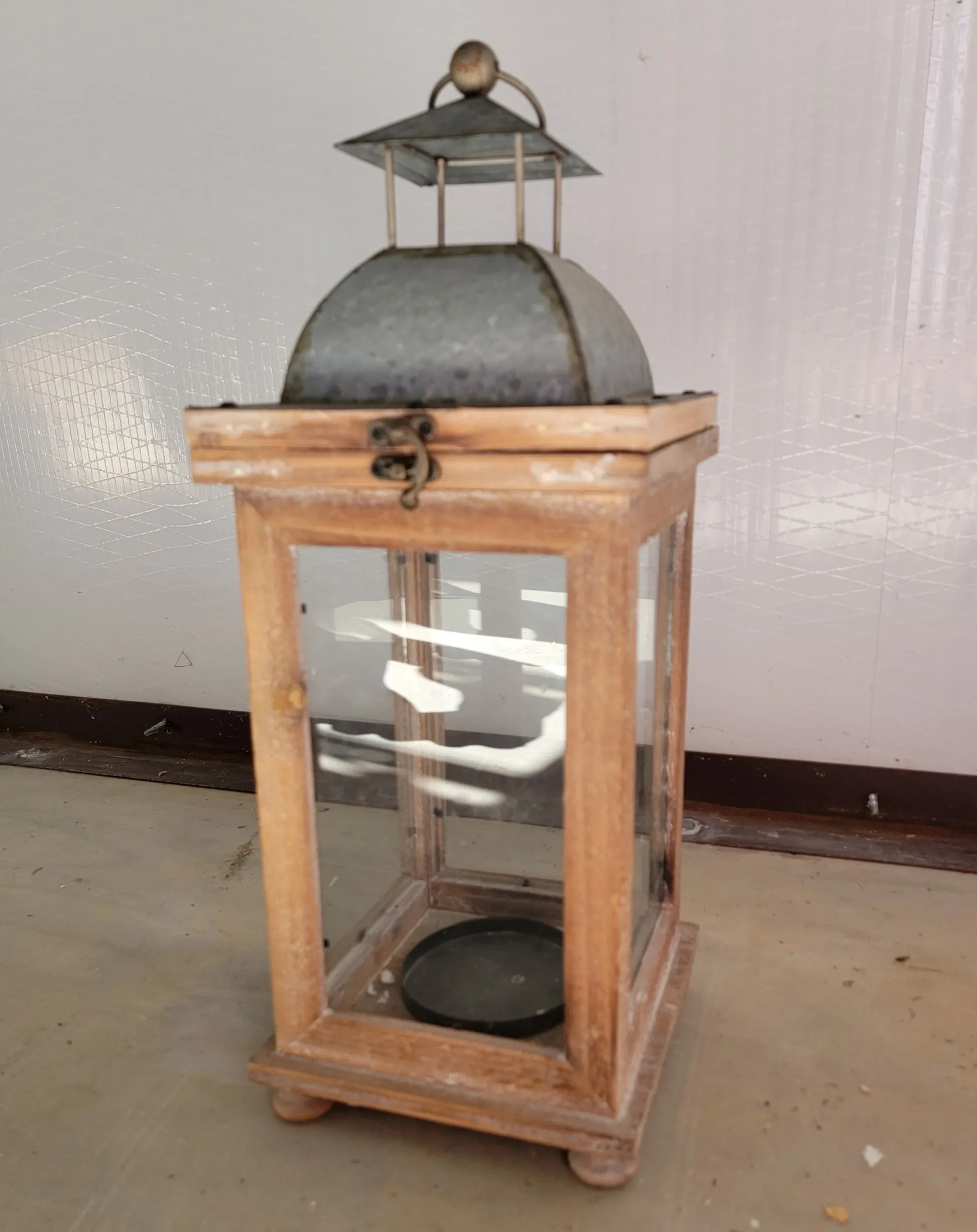 Metal Top Lantern