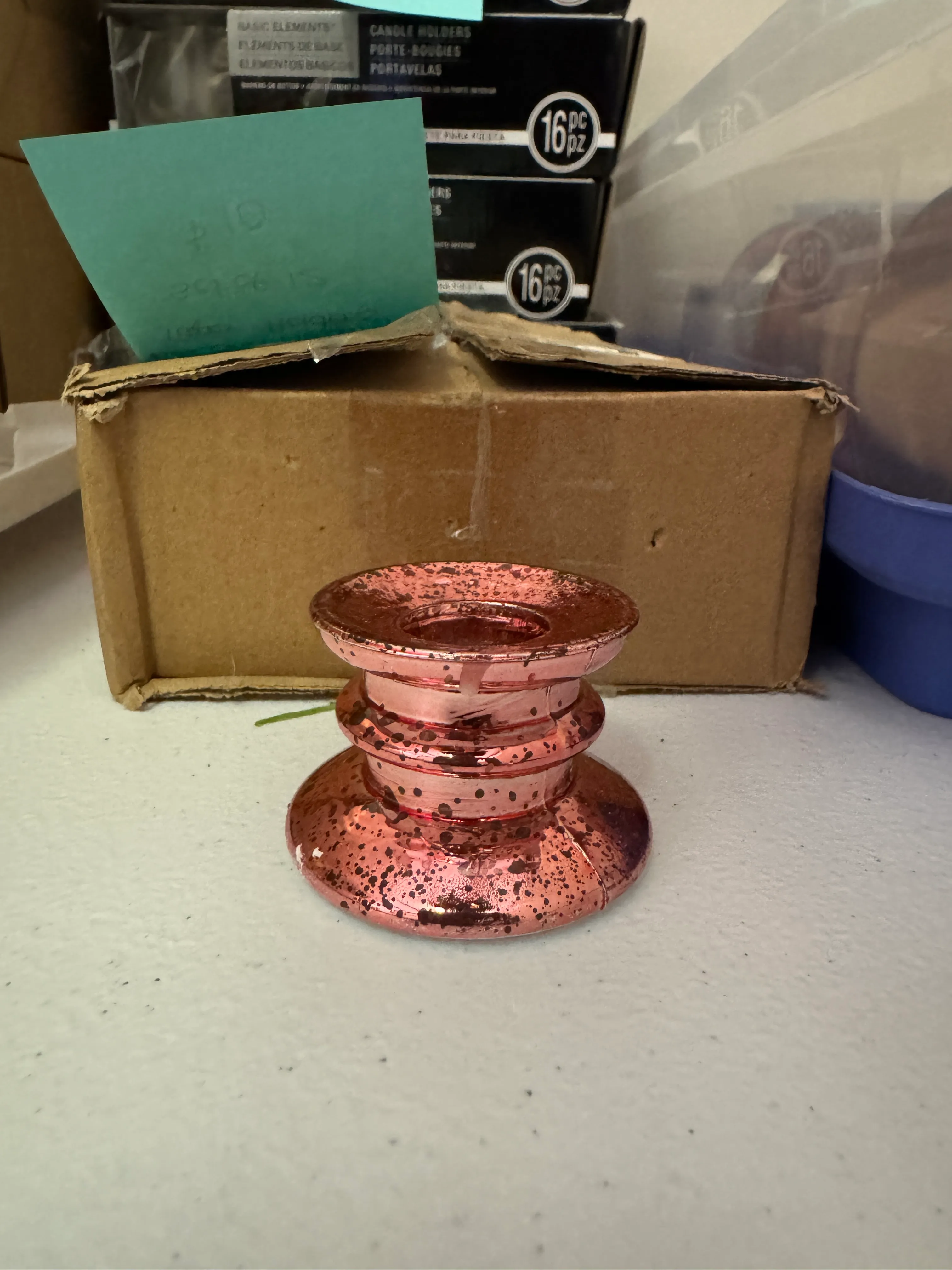 Rose Gold mercury Taper Holders