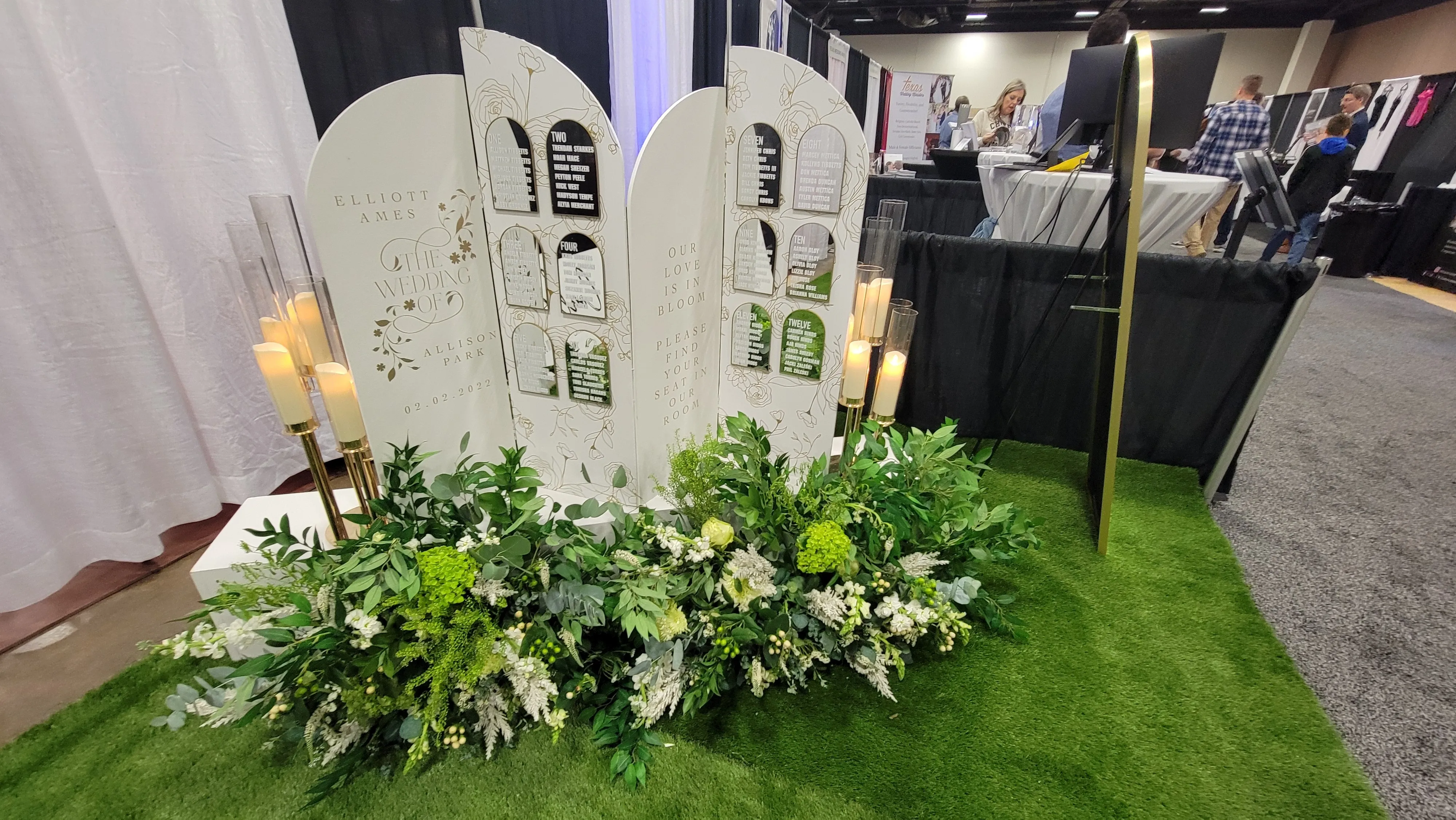 Half Arch Display Seating Chart