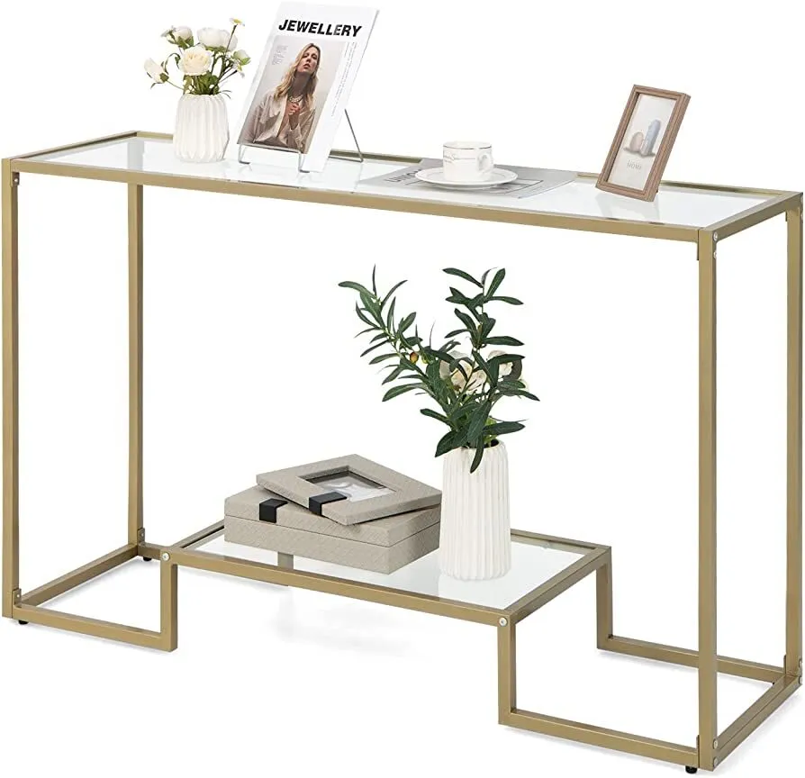  2-Tier Console Table (Gold)