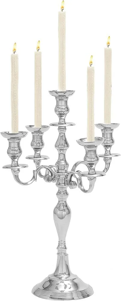 Metal Candelabra Scrolled