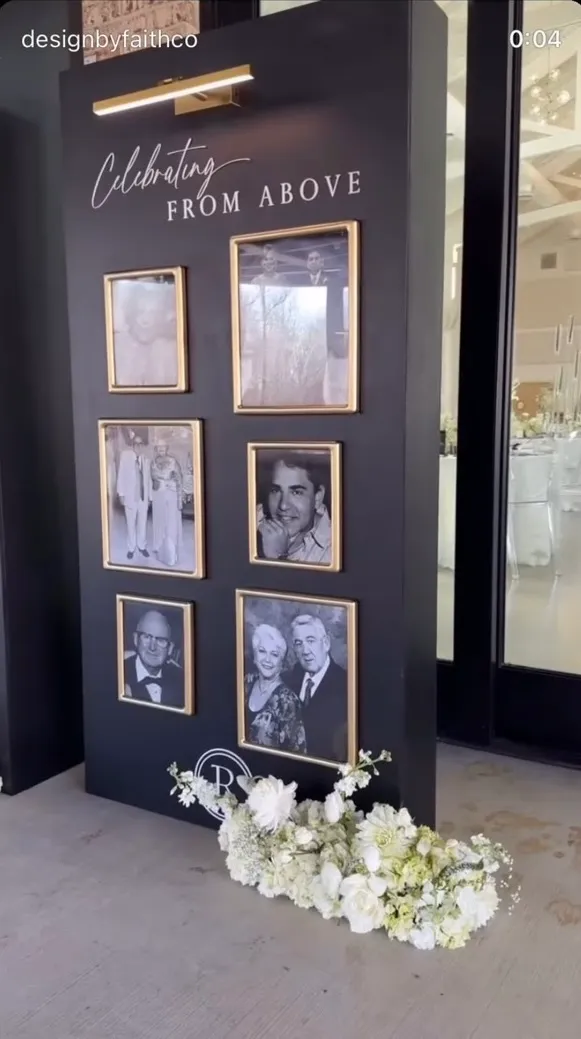 'In Memory' Wall Backdrop