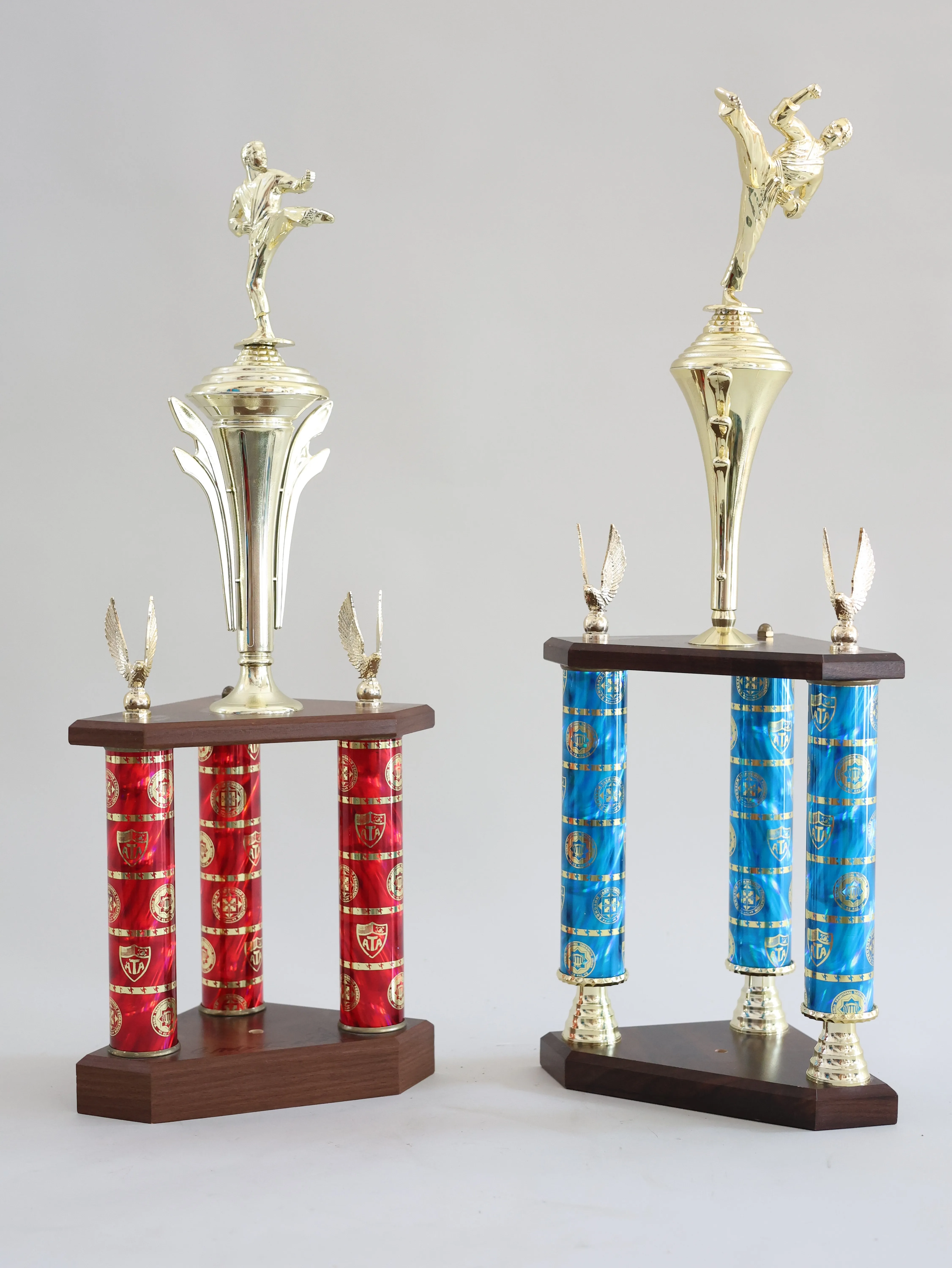 Tall Karate Golden Trophies