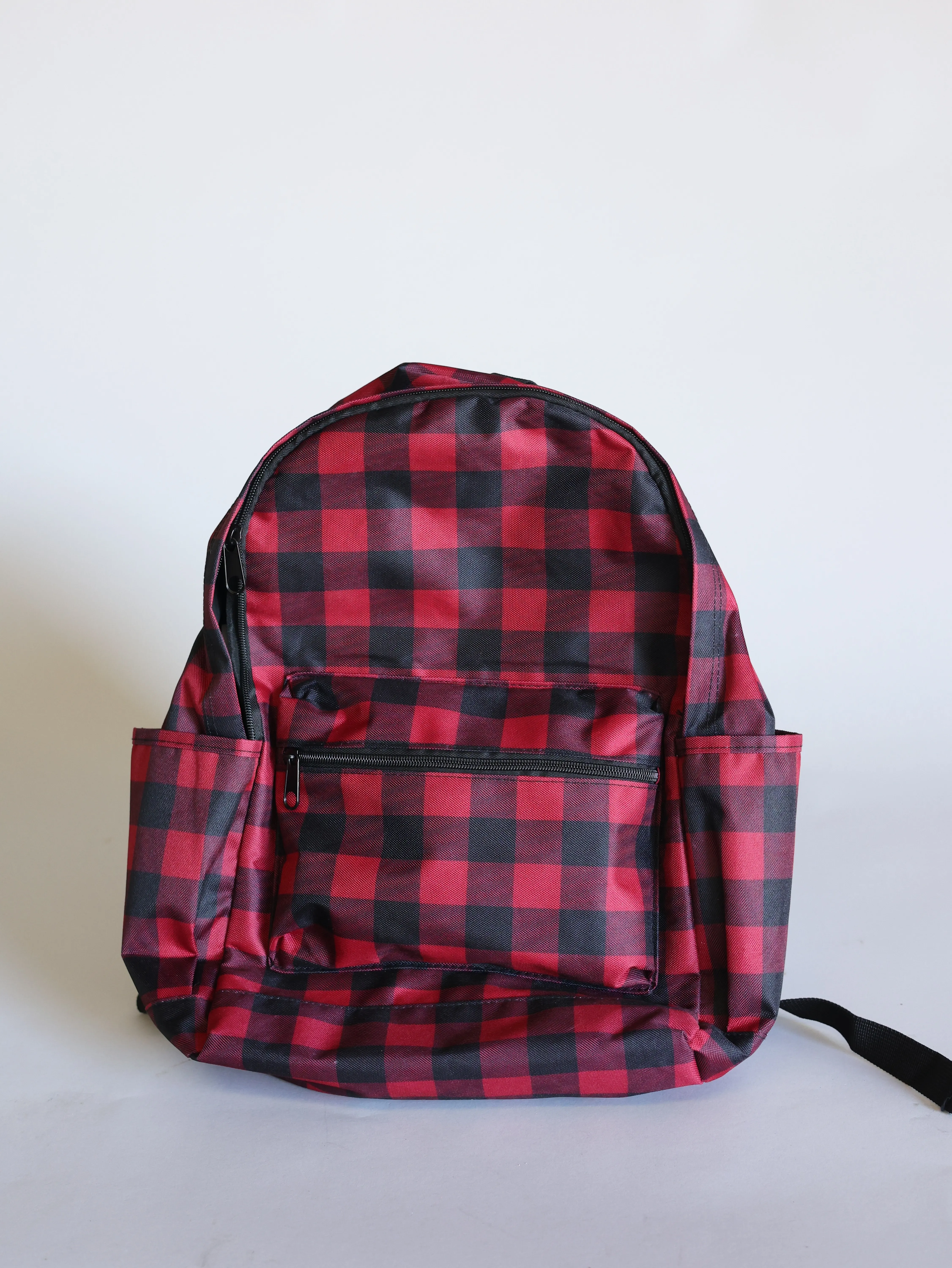 ND Backpack red checkered