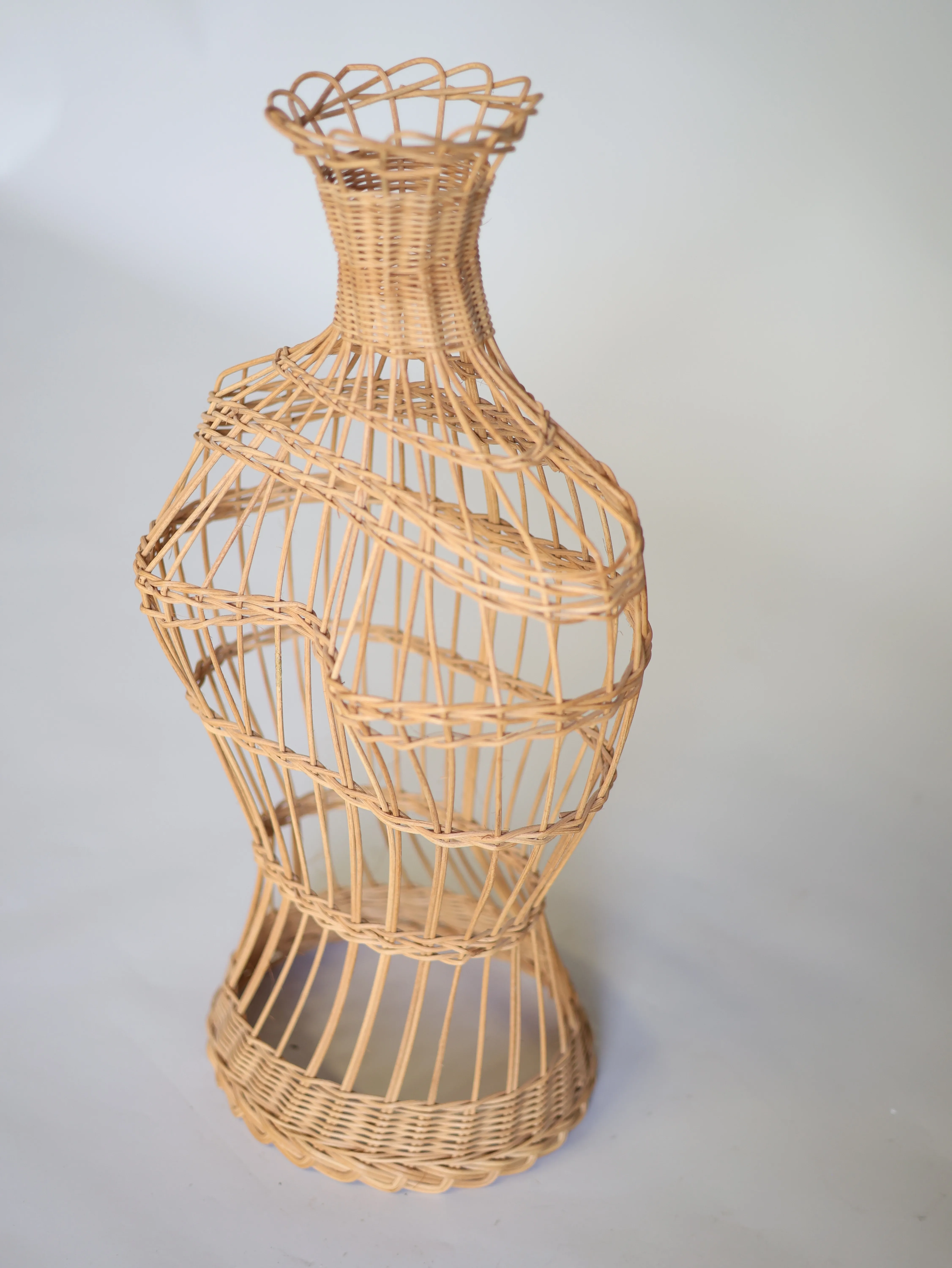 Wicker torso bust