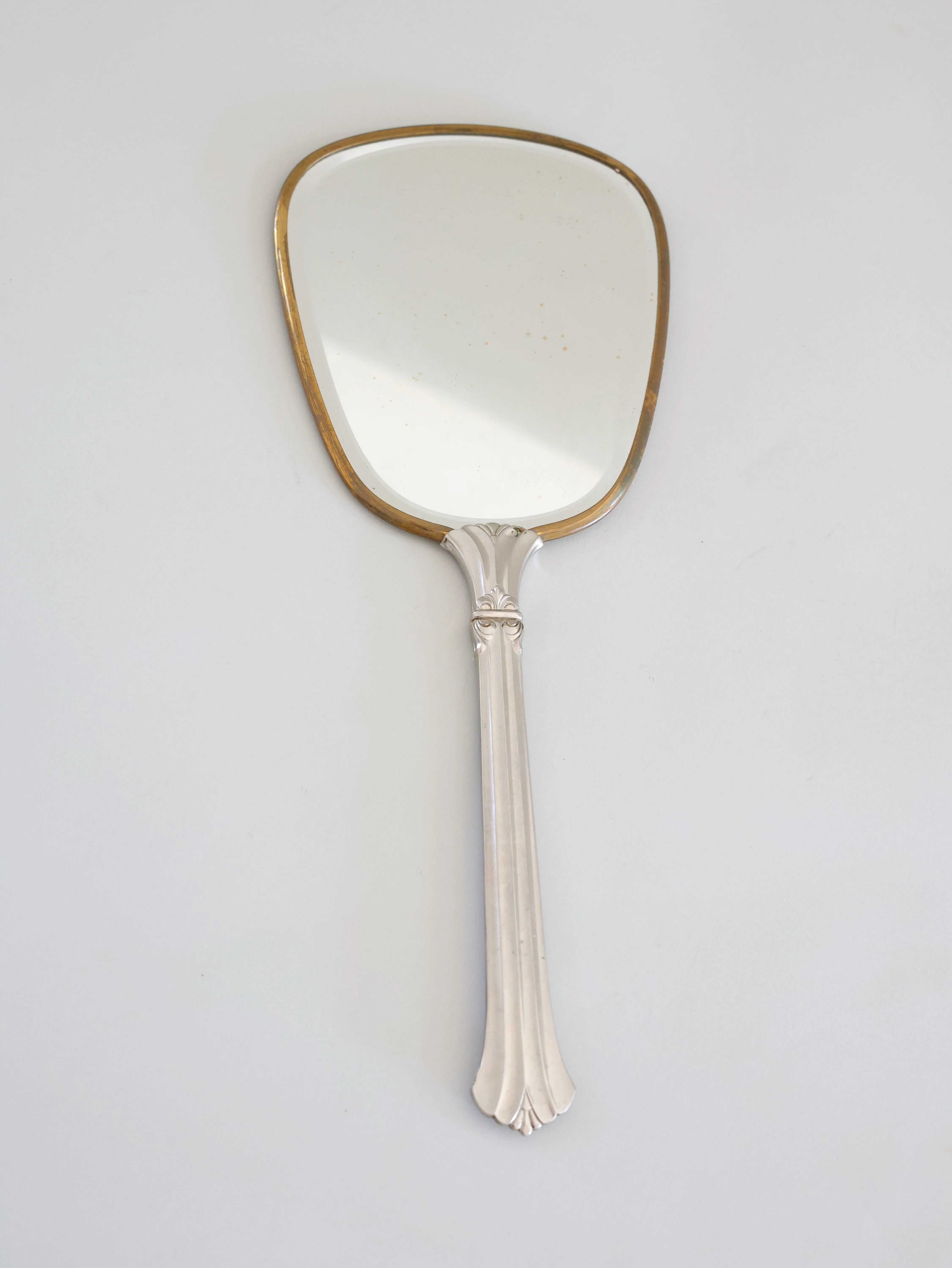 Antique Handheld Mirror Silver