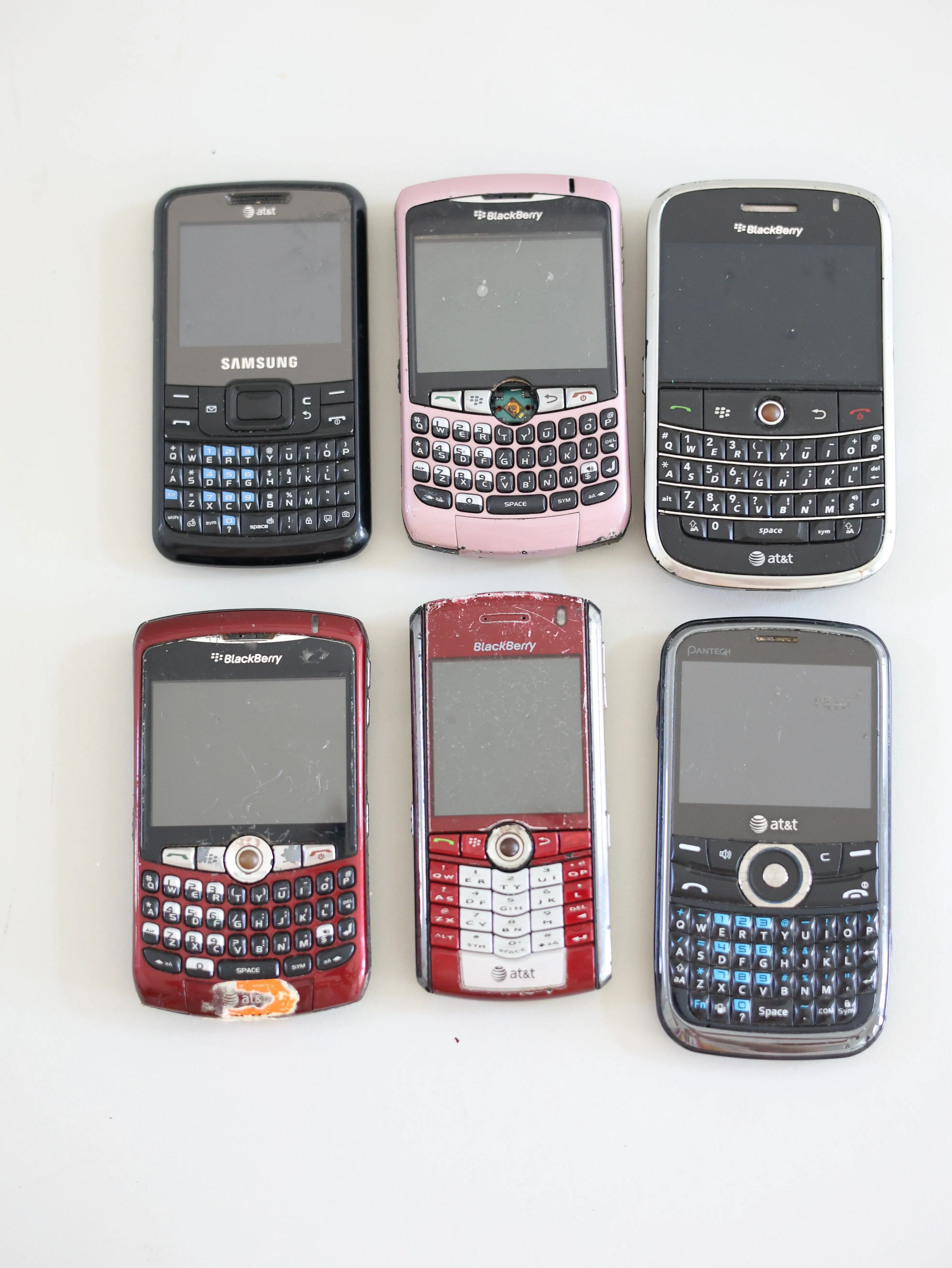 Assorted Blackberrys Phones